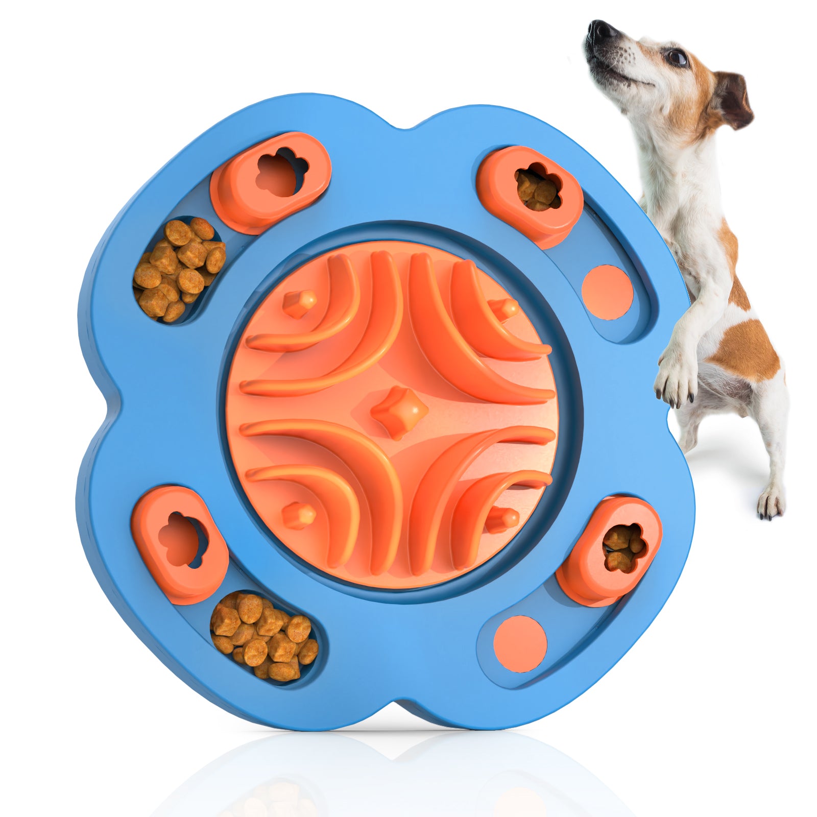 PcEoTllar Dog Puzzle Toys, Silicone Slow Feeder Dog Bowls, Dog Food Treat Feeding Toys for IQ Training, Dog Entertainment Toys for All Breeds