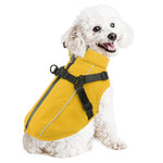Load image into Gallery viewer, PcEoTllar Winter Dog Coat with Harness, Waterproof Reflective Dog Winter Jacket, Thick Fleece Snowsuit Christmas Vest for Small Dogs 8-11 lbs, Black
