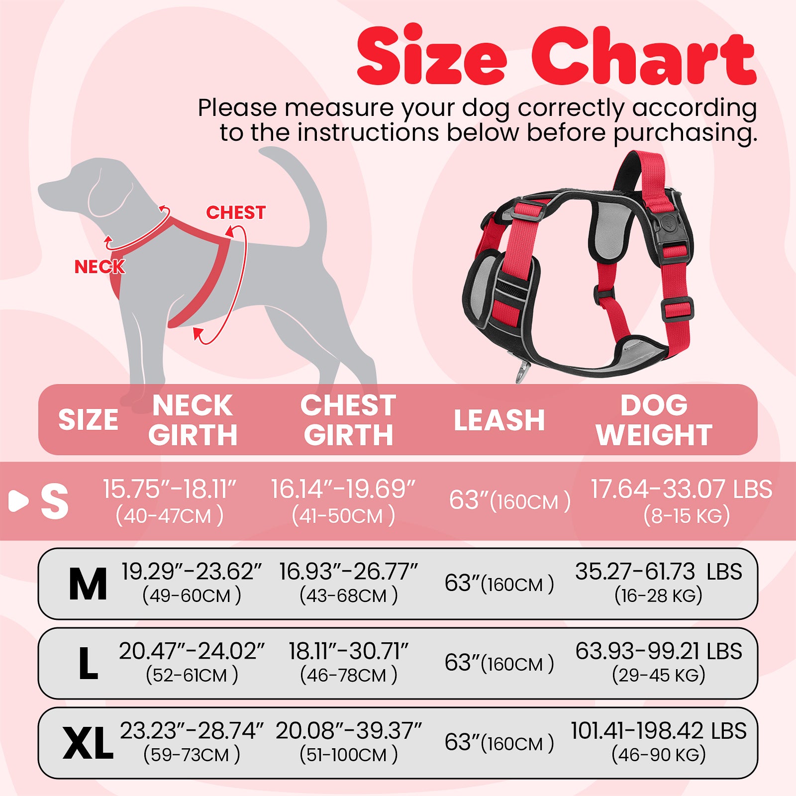 PcEoTllar Dog Harness and Leash Combo, Escape Proof No Pull Vest Harness, with Reflective Leash, Adjustable Pet Harness with Handle for Small Dogs, Black S