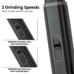 Load image into Gallery viewer, PcEoTllar Dog Nail Grinder, 2 Speed Rechargeable LED Dog Nail Trimmer, Clipper for Dogs and Cats, Black
