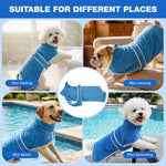 Load image into Gallery viewer, PcEoTllar Dog Bathrobe, Microfiber Dog Drying Coat, Super Absorbent Dog Towel Robe for Small Medium Large Dogs, Quick Dry Dog Bath Towel for After Bath, Swimming &amp; Rainy Days
