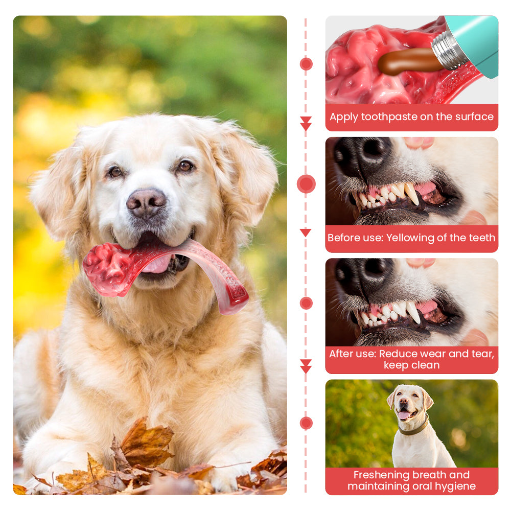 PcEoTllar Dog Toys for Aggressive Chewers Large Breed, Indestructible Durable Non-Toxic Nylon Dog Chew Toy Bones for Medium Large Dogs