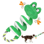 Load image into Gallery viewer, Interactive Squeaky Dog Toys with Pull Rope, Large Dog Tug of War Toy, Plush Puppy Chew Toys for Dental Health, Great for Small, Medium and Big Dogs
