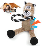 Load image into Gallery viewer, PcEoTllar Dog Squeaky Toys Plush Dog Toy, Tug of War Interactive Dog Toys for Small and Medium Dogs
