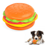 Load image into Gallery viewer, PcEoTllar Squeaky Dog Toys for Aggressive Chewers, Hamburger Indestructible Dog Toys Natural Rubber, Interactive Tough Dog Chew Crocodile Toy for Medium Large Dogs
