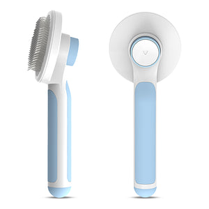 Dog Brush for Shedding, Self-Cleaning Slicker Brush for Dogs & Cats, Pet Grooming Tool for Long Haired & Short Haired Breeds