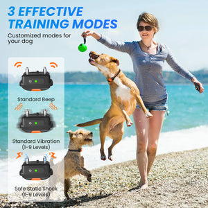 PcEoTllar Dog Training Collars for 2 Dogs, Dog Shock Collar with Remote, 3 Modes Beep Vibration Shock, Dog Bark Collar for Small Medium Large Dogs