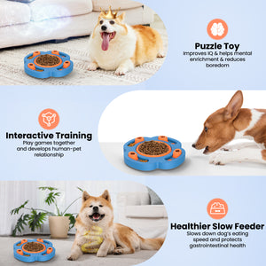 PcEoTllar Dog Puzzle Toys, Silicone Slow Feeder Dog Bowls, Dog Food Treat Feeding Toys for IQ Training, Dog Entertainment Toys for All Breeds
