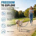 Load image into Gallery viewer, PcEoTllar Dog Tie-Out Cable, Long Dog Leash, 20FT Dog Training Leash, Reflective Heavy Duty Rope Dog Lead for Outside, Hiking, Swimming, Beach and Lake
