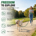 Load image into Gallery viewer, PcEoTllar Dog Tie-Out Cable, Long Dog Leash, 20FT Dog Training Leash, Reflective Heavy Duty Rope Dog Lead for Outside, Hiking, Swimming, Beach and Lake

