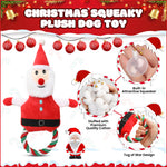 Load image into Gallery viewer, 10 pack Dog Toys for Aggressive Chewers, PcEoTllar Squeaky Plush Dog Rope Toys, Puppy Chew Toys, Xmas Pet Gifts for Small Medium Large Dogs

