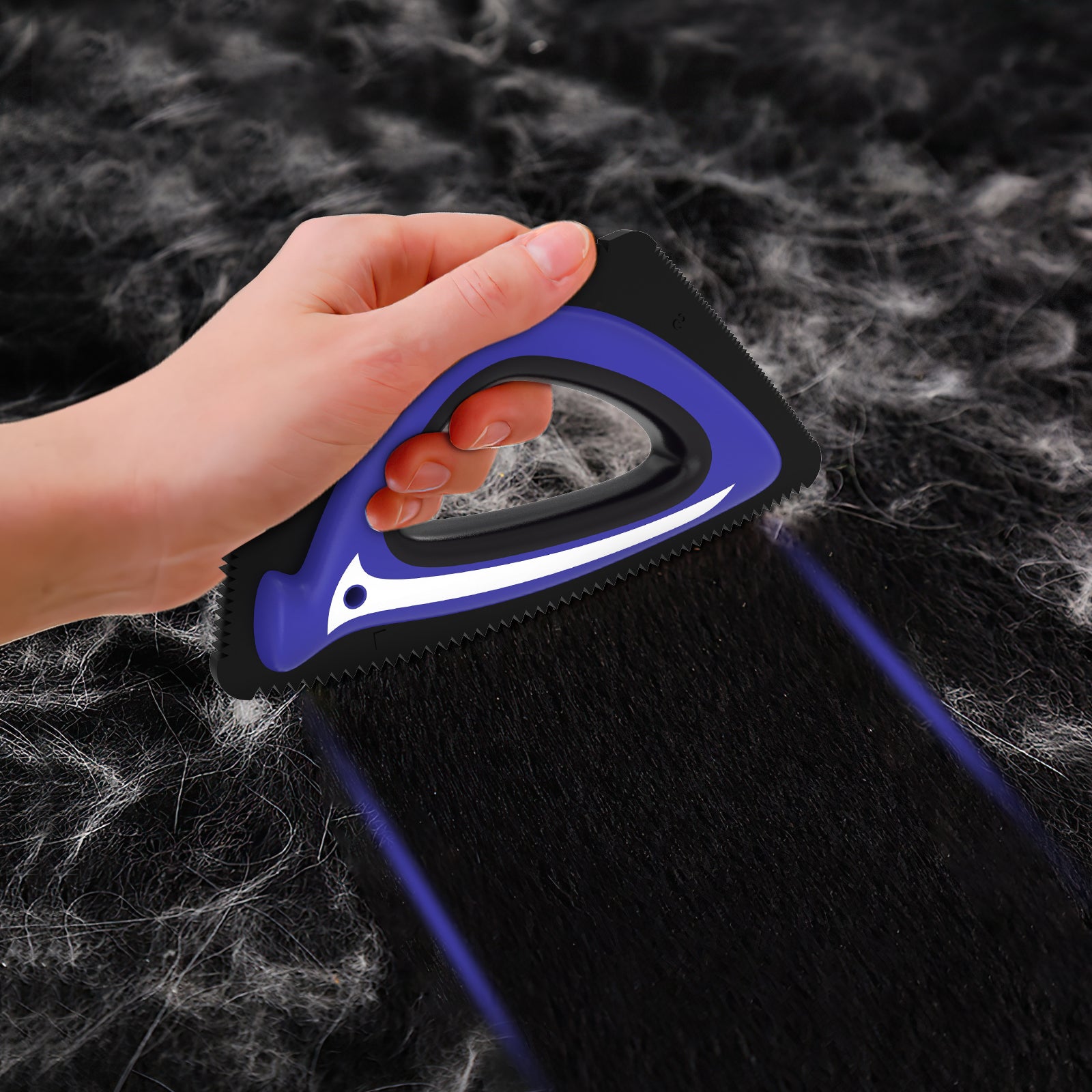 PcEoTllar Pet Hair Remover, Reusable Dog and Cat Hair Remover Brush for Furniture,Car,Carpet - Blue