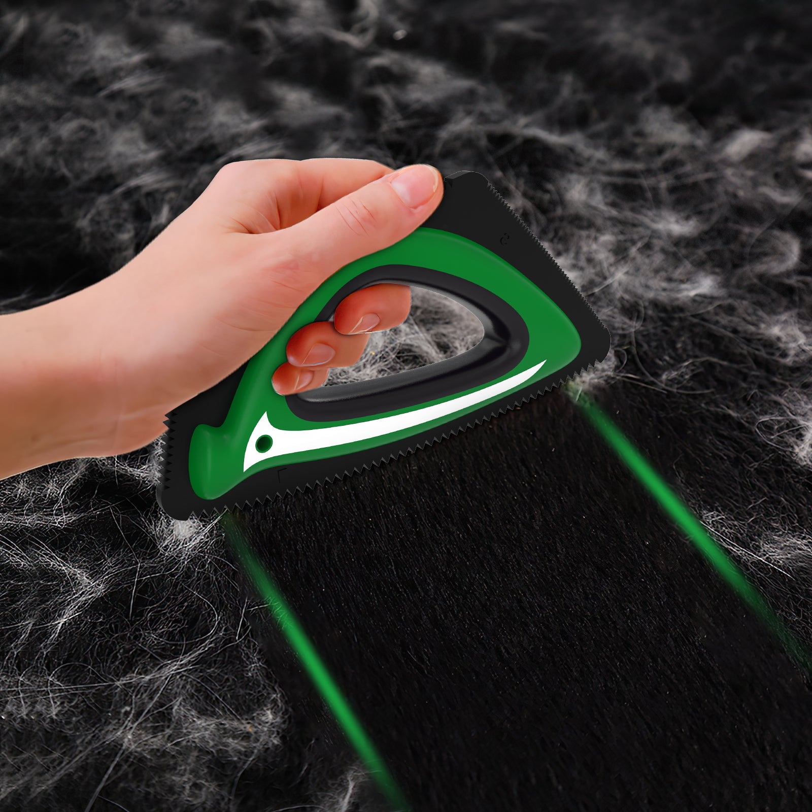 PcEoTllar Pet Hair Remover, Reusable Dog and Cat Hair Remover Brush for Furniture,Car,Carpet - Green