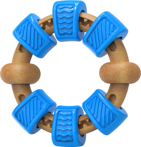 PcEoTllar Dog Chew Toy for Aggressive Chewers, Interactive Ring Dog Toys for Chewing Teething, Blue