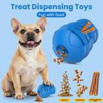 Load image into Gallery viewer, PcEoTllar Dog Chew Toys for Aggressive Chewers, Beef-Flavored Rubber Treat Dispensing Puzzle Toy for Medium &amp; Large Dogs, Blue
