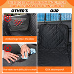 Load image into Gallery viewer, PcEoTllar Dog Car Seat Cover for Back Seat, Waterproof Pet Seat Cover Protector with Mesh Window, Nonslip Dog Hammock for Cars, Trucks, SUVs, Jeeps, Black

