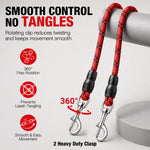 Load image into Gallery viewer, PcEoTllar Dog Tie-Out Cable, Long Dog Leash, 20FT Dog Training Leash, Reflective Heavy Duty Rope Dog Lead for Outside, Hiking, Swimming, Beach and Lake

