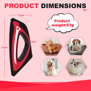 PcEoTllar Pet Hair Remover, Reusable Dog and Cat Hair Remover Brush for Furniture,Car,Carpet - Red