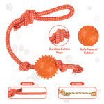 Load image into Gallery viewer, 7 Pack Dog Toys for Aggressive Chewers, Tough Indestructible Dog Chew Bone, Plush Dog Squeak Toy, Teething Dog Rope Toys, for Puppies Small Medium Dogs
