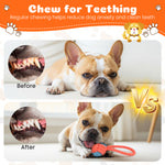Load image into Gallery viewer, 7 Pack Dog Chew Toys Puppy Toys, 3-Ring Tuff Tug Dog Toy, Plush Dog Squeak Toy, Teething Dog Rope Toys, for Puppies Small Medium Dogs
