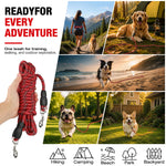 Load image into Gallery viewer, PcEoTllar Dog Tie-Out Cable, Long Dog Leash, 20FT Dog Training Leash, Reflective Heavy Duty Rope Dog Lead for Outside, Hiking, Swimming, Beach and Lake
