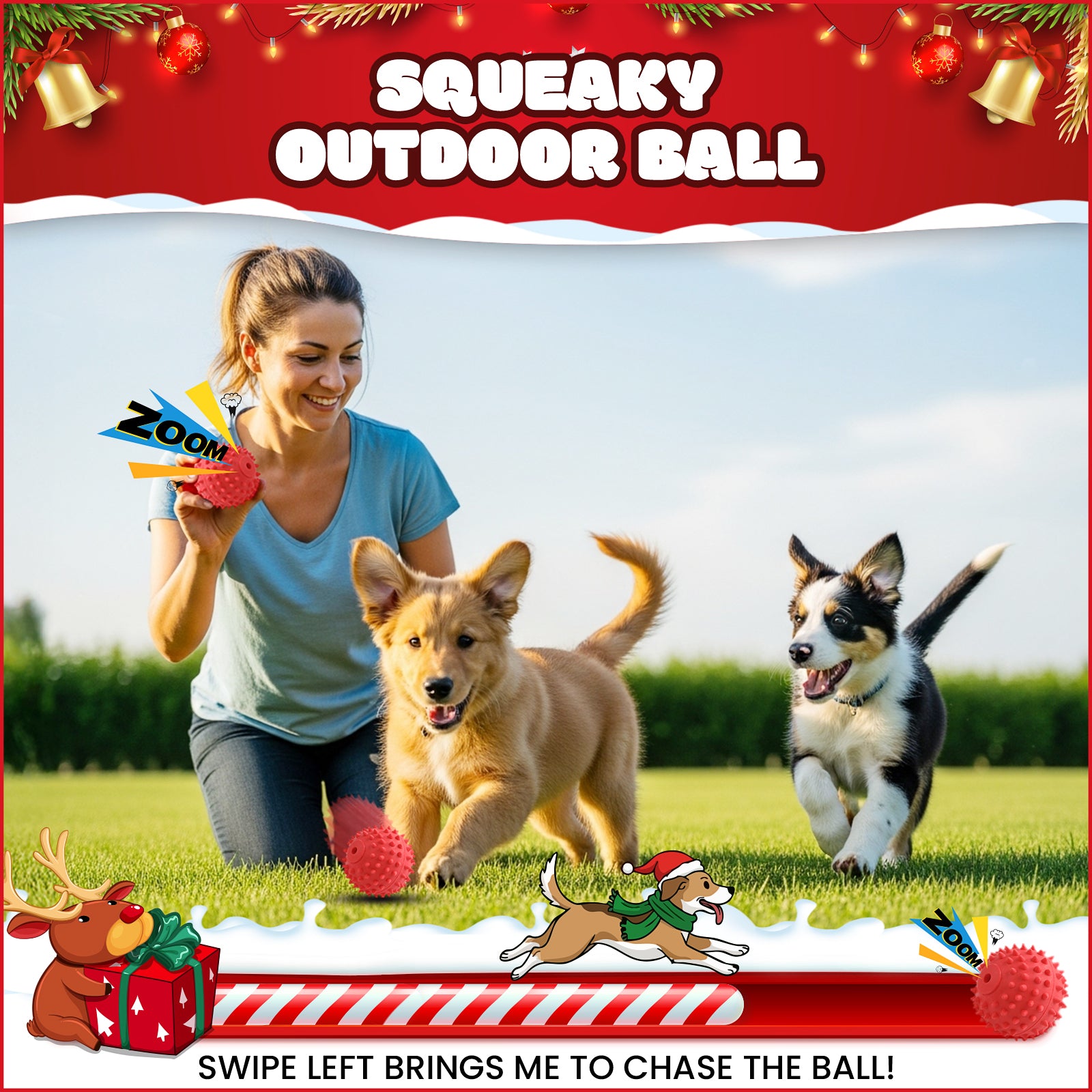 10 pack Dog Toys for Aggressive Chewers, PcEoTllar Squeaky Plush Dog Rope Toys, Puppy Chew Toys, Xmas Pet Gifts for Small Medium Large Dogs