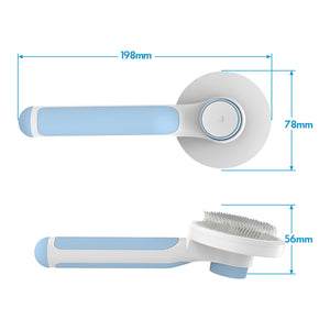 Dog Brush for Shedding, Self-Cleaning Slicker Brush for Dogs & Cats, Pet Grooming Tool for Long Haired & Short Haired Breeds