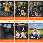 Load image into Gallery viewer, PcEoTllar Dog Car Seat Cover for Back Seat, Waterproof Seat Cover Hammock 600D Heavy Duty Nonslip Soft Back Seat Covers for Cars Trucks and SUVs
