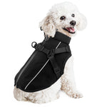 Load image into Gallery viewer, PcEoTllar Winter Dog Coat with Harness, Waterproof Reflective Dog Winter Jacket, Thick Fleece Snowsuit Christmas Vest for Small Dogs 8-11 lbs, Black
