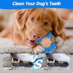 Load image into Gallery viewer, PcEoTllar Dog Chew Toy for Aggressive Chewers, Interactive Ring Dog Toys for Chewing Teething, Blue
