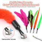 Load image into Gallery viewer, PcEoTllar Cat Toys Interactive for Indoor Cats, 13 Pcs Durable Fishing Pole Cats Feathers Toys, Cat Toys Saury Fish, Enhanced Suction Cup Cats Wand Toy, Door Hanging Cat String Toys for Indoor Kitten
