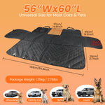 Load image into Gallery viewer, PcEoTllar Dog Car Seat Cover for Back Seat, Waterproof Pet Seat Cover Protector with Mesh Window, Nonslip Dog Hammock for Cars, Trucks, SUVs, Jeeps, Black
