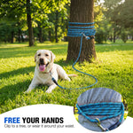 Load image into Gallery viewer, PcEoTllar Dog Tie-Out Cable, Long Dog Leash, 20FT Dog Training Leash, Reflective Heavy Duty Rope Dog Lead for Outside, Hiking, Swimming, Beach and Lake
