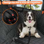 Load image into Gallery viewer, PcEoTllar Dog Car Seat Cover for Back Seat, Waterproof Seat Cover Hammock 600D Heavy Duty Nonslip Soft Back Seat Covers for Cars Trucks and SUVs

