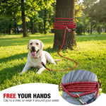 Load image into Gallery viewer, PcEoTllar Dog Tie-Out Cable, Long Dog Leash, 20FT Dog Training Leash, Reflective Heavy Duty Rope Dog Lead for Outside, Hiking, Swimming, Beach and Lake
