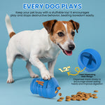 Load image into Gallery viewer, PcEoTllar Dog Chew Toys for Aggressive Chewers, Beef-Flavored Rubber Treat Dispensing Puzzle Toy for Medium &amp; Large Dogs, Blue

