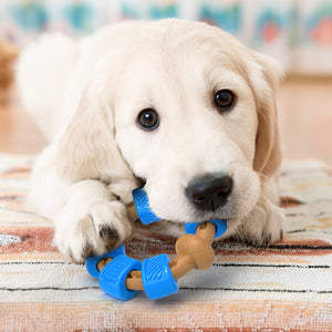 PcEoTllar Dog Chew Toy for Aggressive Chewers, Interactive Ring Dog Toys for Chewing Teething, Blue