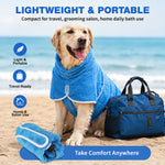 Load image into Gallery viewer, PcEoTllar Dog Bathrobe, Microfiber Dog Drying Coat, Super Absorbent Dog Towel Robe for Small Medium Large Dogs, Quick Dry Dog Bath Towel for After Bath, Swimming &amp; Rainy Days
