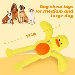 PcEoTllar Dog Plush Toy for Aggressive Chewers, Indestructible Squeaky Dog Toys, Stuffed Animals Toys, Durable Chewing Toys