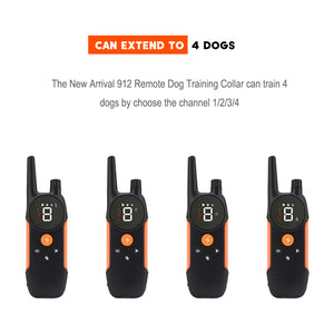 PcEoTllar Dog Training Collar with Beep, Vibration and Shock Training Modes for Small to Large Dogs, Waterproof Rechargeable Bark Collar, 2000ft Remote Range