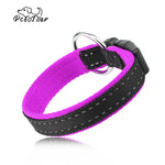 Load image into Gallery viewer, PcEoTllar Reflective Nylon Dog Collar - Adjustable Soft Classic Dog Collar with Quick Release Buckle for Puppy &amp; Small Dogs (Orange)
