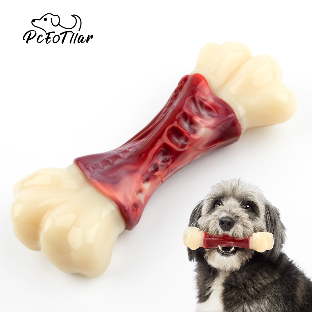 PcEoTllar Tough Dog Bone Chew Toy for Aggressive Super Chewers