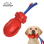 Load image into Gallery viewer, PcEoTllar Dog Chew Toys, Squeaky Tough Non-Toxic 100% Natural Rubber Durable Beef Flavor Dog Toy for Medium Large Dogs Aggressive Chewers
