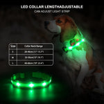 Load image into Gallery viewer, PcEoTllar LED Dog Collar - Waterproof Light up Dog Collar Type C Rechargeable for Night Dog Walking
