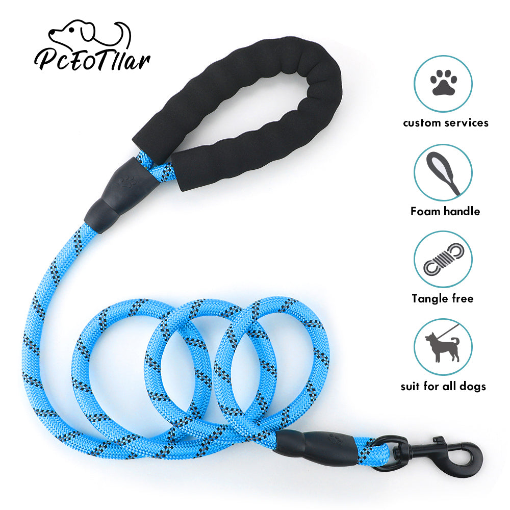 PcEoTllar 5FT Dog Leash with Comfortable Padded Handle Reflective