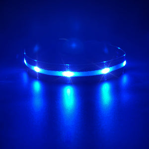 PcEoTllar Light up LED Dog Collar - Waterproof TC Rechargeable RGB Colorful Adjustable Safety Dog Collar for Small Medium Large Dogs