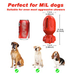 Load image into Gallery viewer, PcEoTllar Dog Chew Toys, Squeaky Tough Non-Toxic 100% Natural Rubber Durable Beef Flavor Dog Toy for Medium Large Dogs Aggressive Chewers
