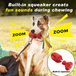 Load image into Gallery viewer, PcEoTllar Dog Chew Toys, Squeaky Tough Non-Toxic 100% Natural Rubber Durable Beef Flavor Dog Toy for Medium Large Dogs Aggressive Chewers
