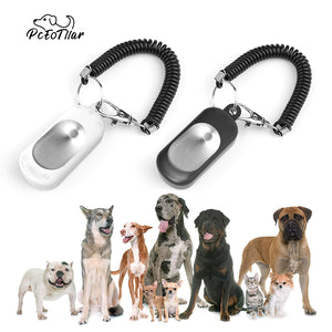 PcEoTllar Clicker Training for Dogs, 2 Pack Dog Training Clickers with Wrist Strap, Lightweight Easy to Use Anti Barking Device