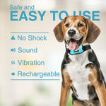 Load image into Gallery viewer, PcEoTllar Dog Bark Collar for Large Medium Dogs, Rechargeable Anti Barking Device Dog Training Collar No Shock Waterproof Pet Bark Control Device
